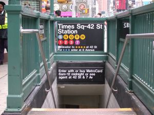 How do you find out where the E train stops in New York?